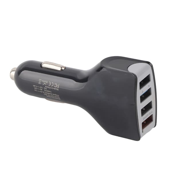 QC 3.0 Hurtigoplader Biloplader 4 Port USB Multifunktions Biltelefonoplader