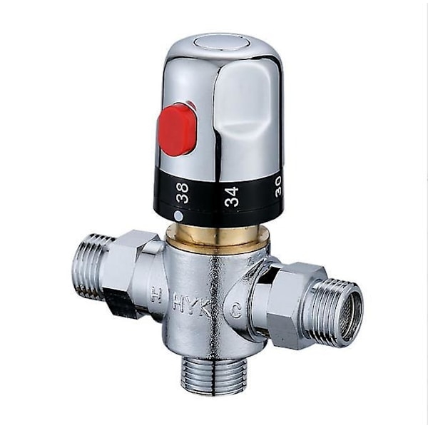 Justerbar termostatisk brusebadsventil - 20 mm interface diameter