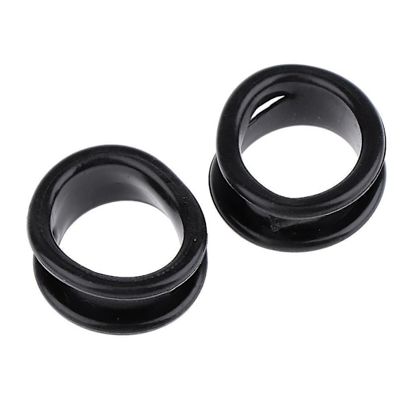 3 x 10 Stycken Mjuka Gummi Saxar Fingerringar Grepp för Salong Frisör Svart