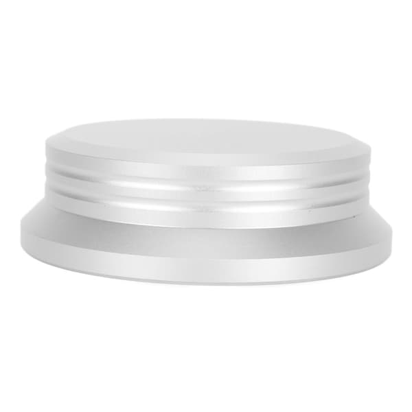 HiFi Disk Stabilisator Aluminiumlegering Universal Platespiller Vektklemme for LP Plate Sølv