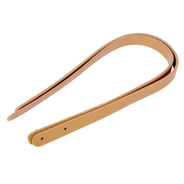 2 st handväskor handrem i split läder DIY handgjorda handväskor delar med 8 set ljusguld nitar set (beige)