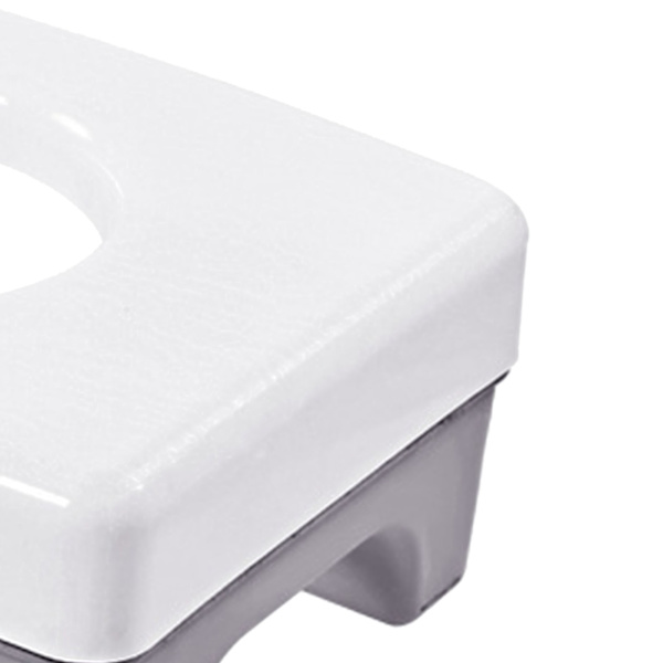 Knækkende toiletskammel stol bærbar toiletskammel stol skridsikker hygiejnisk badestol multifunktionel kommodestol lav grå børneversion