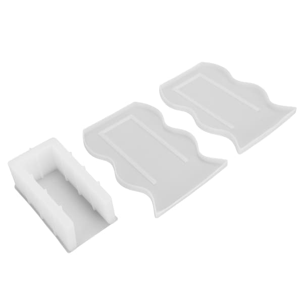 Vas Harts Gjutform Silikon Återanvändbar DIY Vågform Mjuk Flexibel Form för Aromaterapi