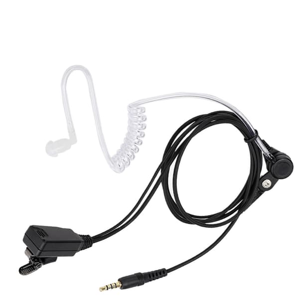PPT Walkie Talkie Headset Hörsnäcka Luft Transparent Tub 3.5mm Hörlurar Passar för 1s