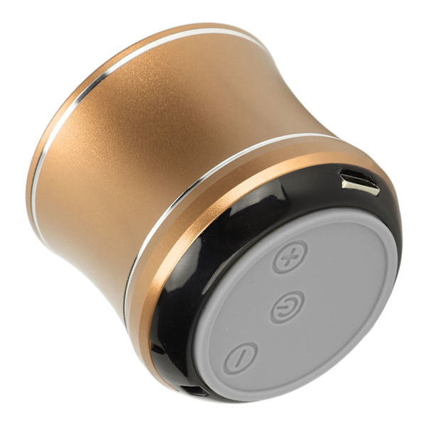 Mini Bluetooth högtalare IP67 Vattentät Auto Connect Bärbar trådlös högtalare med baskylare för duschrum Cykel Bil Guld