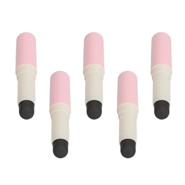 5 STK Silikone Læbebørstesæt Professionel Smudge Concealer Rundhoved Bærbar Kosmetisk Makeup Læbestift Børstesæt