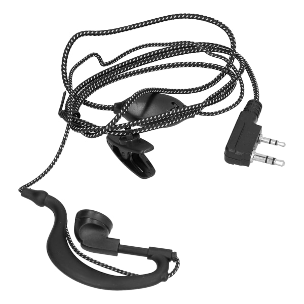 Walkie Talkie-öronsnäcka med tjock snöre flätad tråd öronpropp för Baofeng BF‑6 7 8s Uv5r