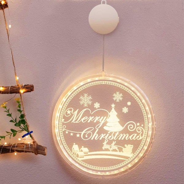 LED Julbelysning Batteridriven (God Jul, 24cm)