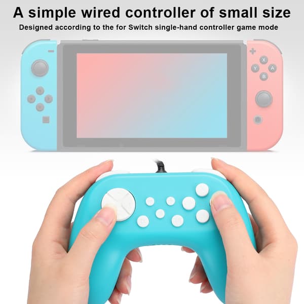 TNS-19075 Spillkonsoll Kablet Gamepad-kontroller Håndgrep med motor for SwitchGrønn