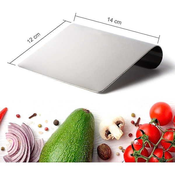 Mångsidigt köksredskap i 18/10 rostfritt stål: spatel, pizzaskärare och bakverksskrapa
