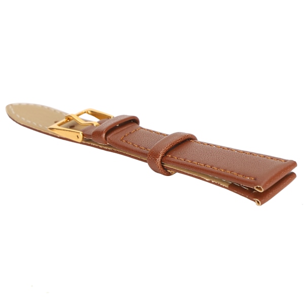 Unisex Universal Pin Watch Klockband PU Läder Ersättning watch Tillbehör Brun16mm / 0,63in