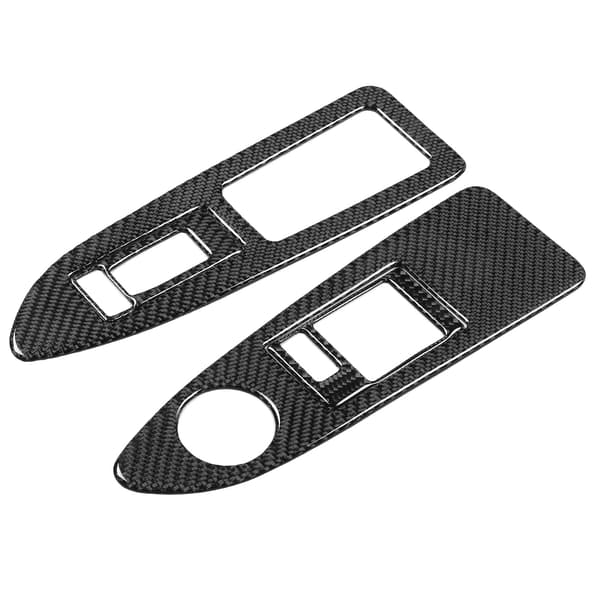 4 stk Vindusbryter Løftepanel Bryterdeksler Karbonfiber Passer for Dodge Challenger 2008-2014 LHD