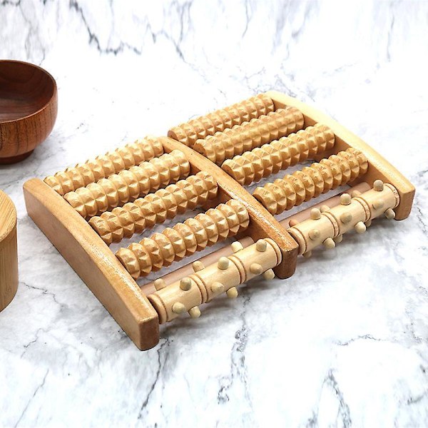 Shiatsu Akupressur Fotmassager Rulle - Lindra Plantar Fasciit, Stress, Häl- och Fotvalvsmärta