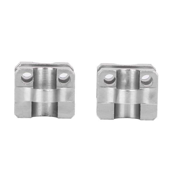 2 STK RC Bil Bakre Holder For Bakre Støtdemperstøtte (10991S Sølv)