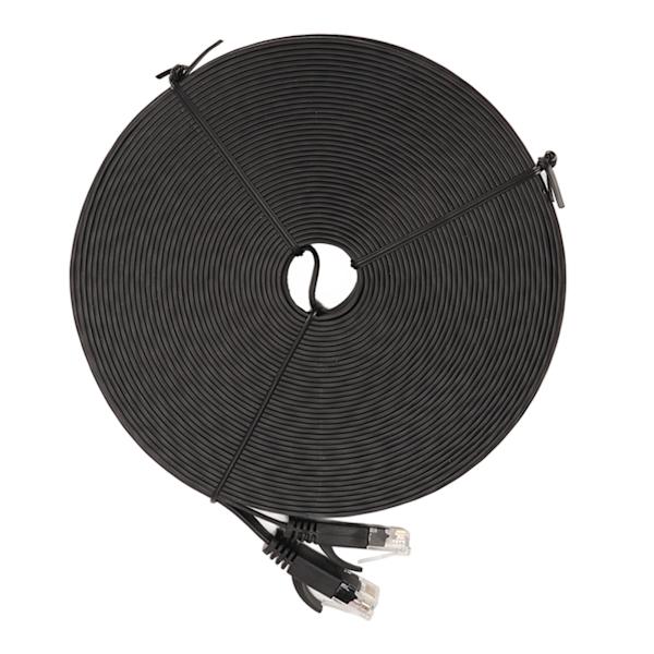 Gigabitin verkkokaapeli 66ft pituus 1000Mbps RJ45-portti CAT6 verkkokaapeli Ethernet-kaapeli reitittimille kannettaville tietokoneille musta