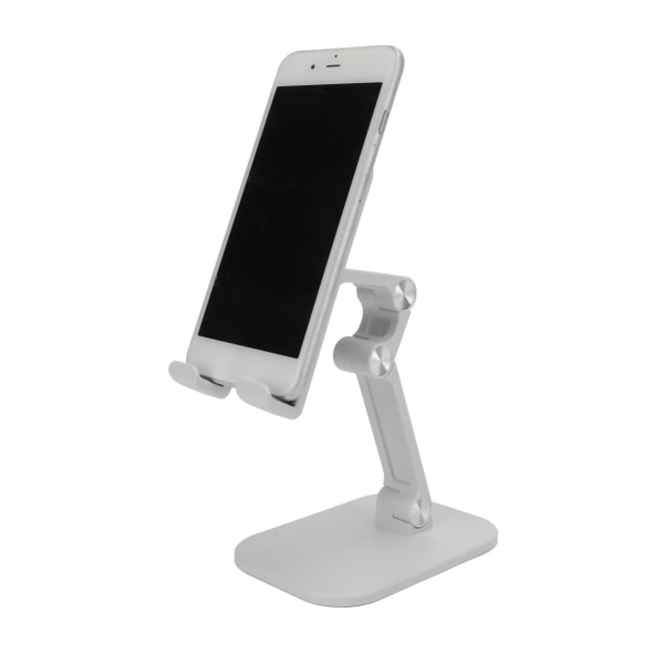 Mobiltelefonholder Bærbar Mini Anti-Slip Foldbar Justerbar vinkelhøjde Bordtelefonholder Tabletholder Hvid