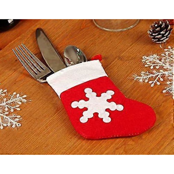 Bestik Julefrokost Julebordsdekoration, Julebordsdekoration Julebestiksokker Lommeholder 12 stk.