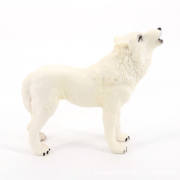 Ulve actionfigur Hylende ulve actionfigur ornamenter Simulation vilde dyr model legetøj til børn