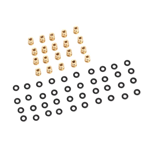 20 stk RC Støtdemper Kulehode Messing Støtdemper Link Stang Pivot Kuleledd med Gummi O-ring for Axial SCX24