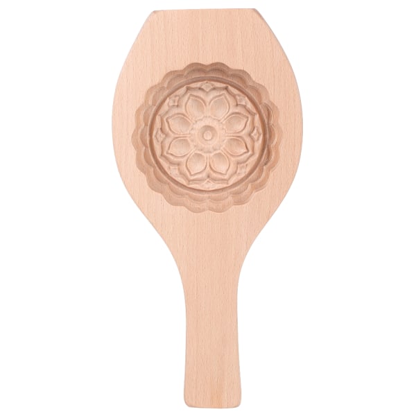 Vacker blommönster DIY månkaka form grön böna kaka bakform för hem (#06)
