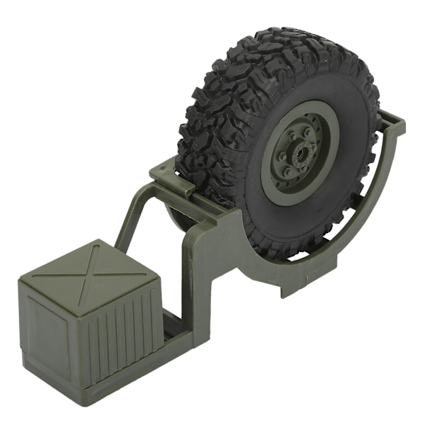 RC-autojen koriste-osat vararengas sopii WPL B36 B-36 B36K B36KIT 1:16 Military RC -kuorma-autolle/autolle