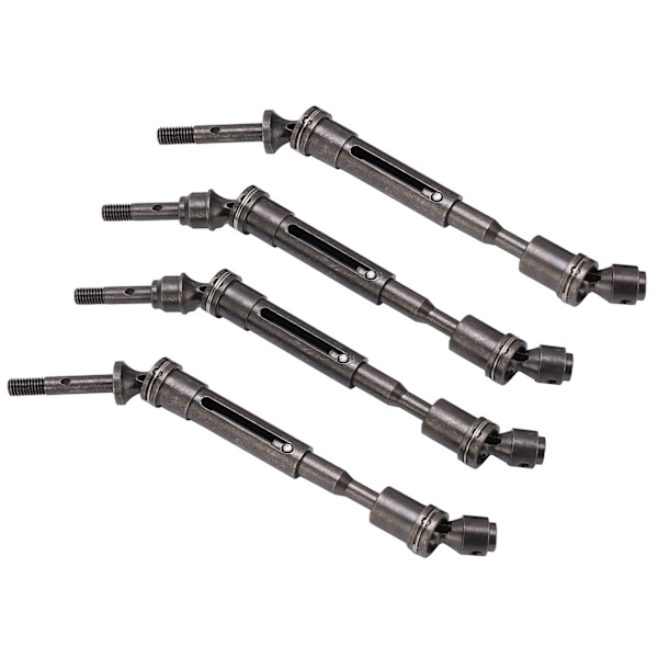 Forreste og bageste drivaksler i aluminiumlegering holdbare CVD-opgraderingsdele til Traxxas 1/10 RC-bilSort