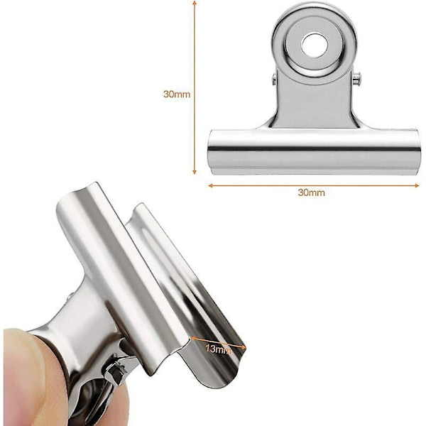 Bulldog Teräksiset Metallipidikkeet 31 mm Paperinipistimet 24 KPL