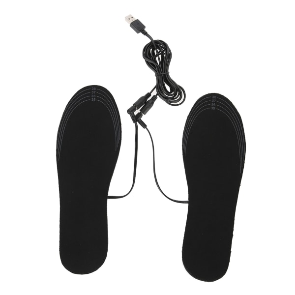 Unisex elektriske opvarmede indlægssåler Varme skoindlæg til sko Boot Hold Warm Skopude （35-39）