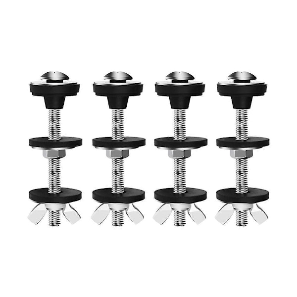 4 KPL Universaali WC-istuimen säiliön ja kulhon pulttisarja, Heavy Duty