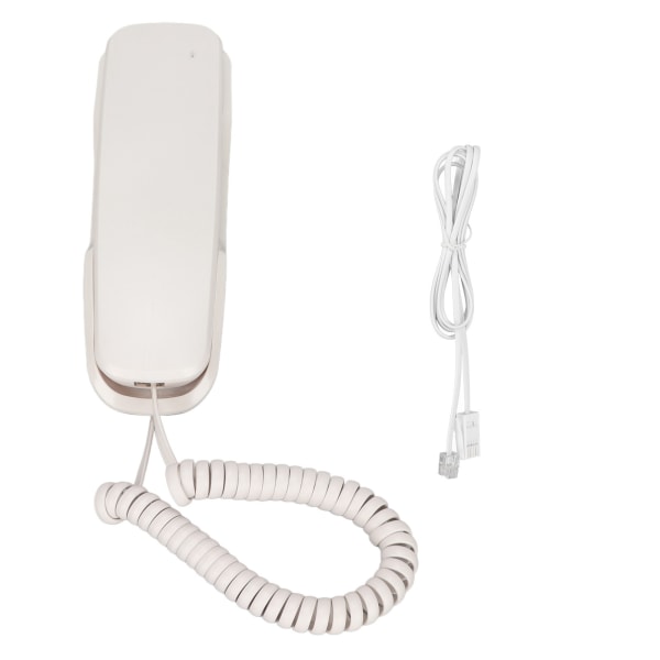 KXT1043 kontortelefon multifunksjonell energisparende retro hotellveggtelefon med knapper for kontorhotellhjemmet (hvit)