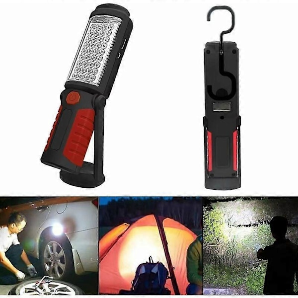 Inspektionslys Genopladeligt LED-lys, Genopladeligt LED-arbejdslys, med Magnetisk LED-lommelygte Inspektionslys