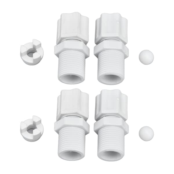 2 sæt kontraventil indløbsfitting adapter samling swimmingpool rengøringstilbehør til HAYWARD CL200 CL220