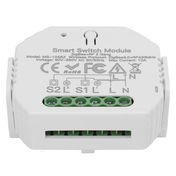 Smart Dimmerbrytermodul 2-veis dimming APP-kontrollbryter skjult montering 90-250V