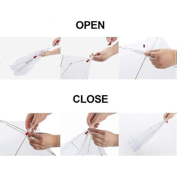 4 Styk Pop-Up Madnet, Genanvendelige Sammenfoldelige Madnet COLOR1