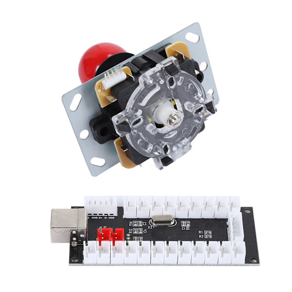 30/24 Kassett Knapp 5P Rocker Enstaka Kit Svart USB Kärnbräda Arkad Kit Röd