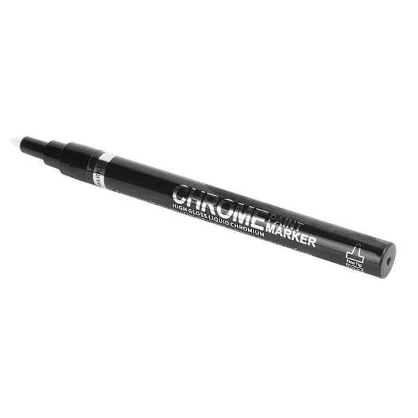 Mirror Marker Pen Krom Paint Marker Fiberspiss Vanntett 0,7 mm/0,03 tommer UV-beskyttelse Blekk blank flytende malingsmarkør