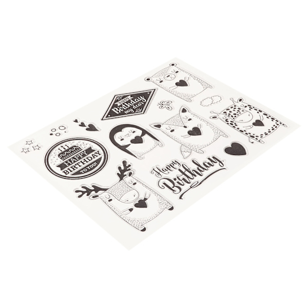 Klar silikonforsegling utsøkt pregemal for papir kortfremstilling dekorasjon DIY Scrapbooking Animal