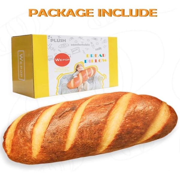 8 I 3D Simulering Brødform Pute Myk Lumbal Baguette Ryggpute Morsom Mat Plysj Kosedyr