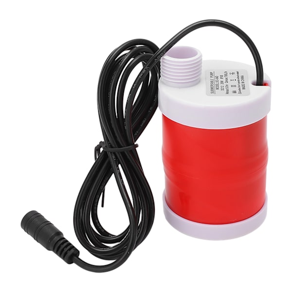 Nedsenkbar pumpe 6m utløpsløft DC børsteløs motor 12V 20W 700L/t Lavt støy for hjemmet
