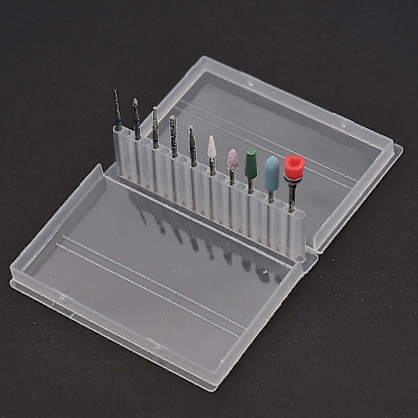 30 stk Neglebor Tungsten Stål Bor Mini Rengjøringsbørste For Kutikula & Gel Neglelakkfjerning Pedikyr & Manikyr Elektrisk Neglebor Erstatning