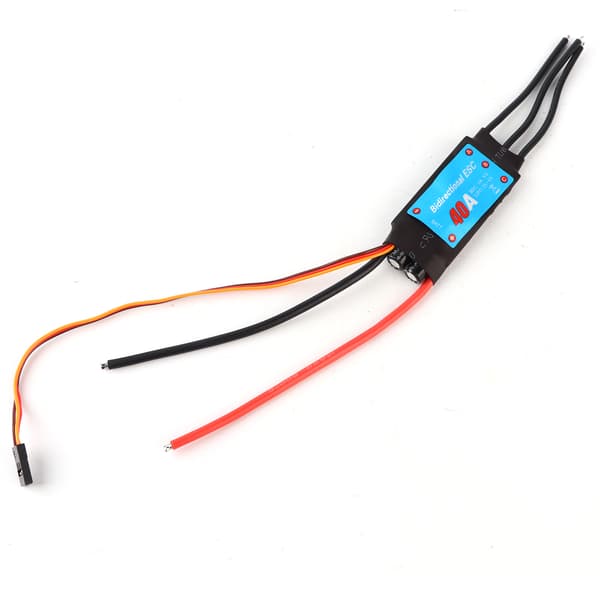 Toveis Brushless ESC Elektronisk Hastighetsregulator for RC Biler Skip Undervannspropell (40A) 40A
