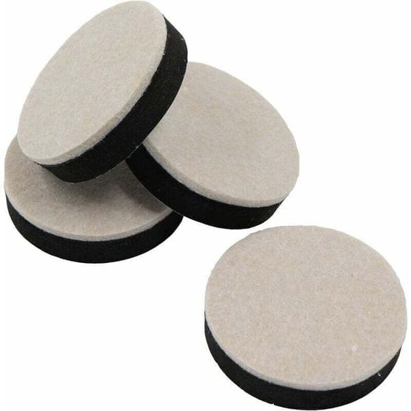 Furniture Risers Table Legs 4pcs Diameter: 63.5 mm Height: 16.5 mm Bed Risers are Stackable for Extra Height Quiet and Durable Black