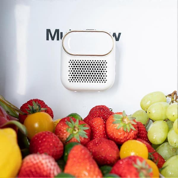 Genopladelig køleskabsluftrenser Lugtabsorberende køleskabsfrisker til hjemmet White