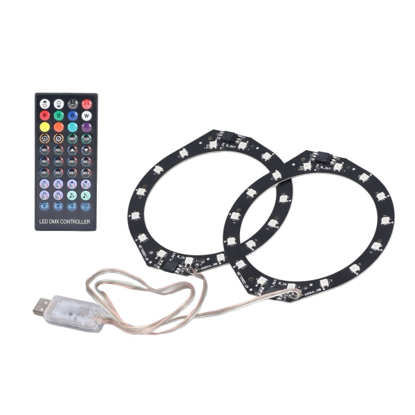 RGB LED-lysring Bluetooth Sync Music 400 Effects 8 farver LED-båndlys med appkontrol til PS5-konsollen