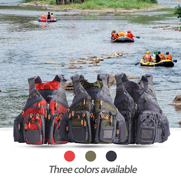Outdoor Multi function Unisex aikuisten pelastusliivit pelastusliivit (tummanharmaa)