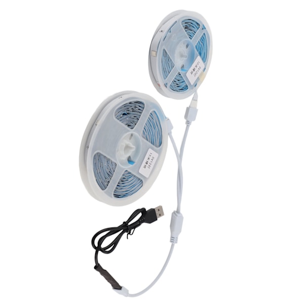 LED RGB-stripe lys 5V knappkontroll tape lys fargeskiftende USB-drevet stripe lys for soverom 25m / 82ft