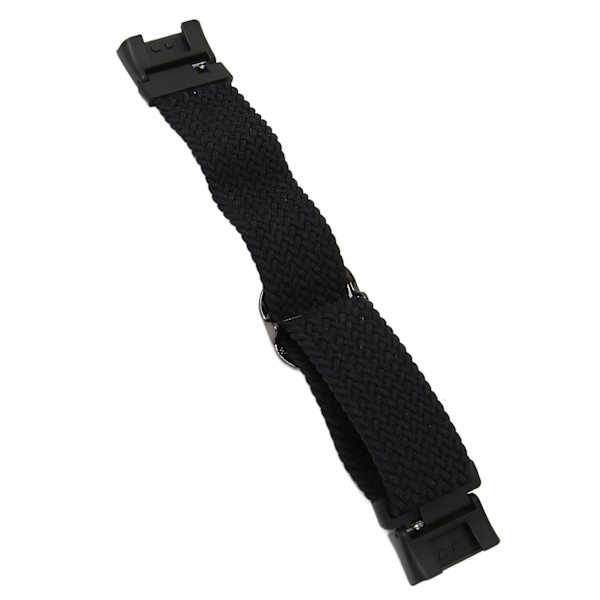 Elastisk urløkkebånd til Redmi Watch 2 Justerbart legeringsstik vævet nylon sportsurbånd sort