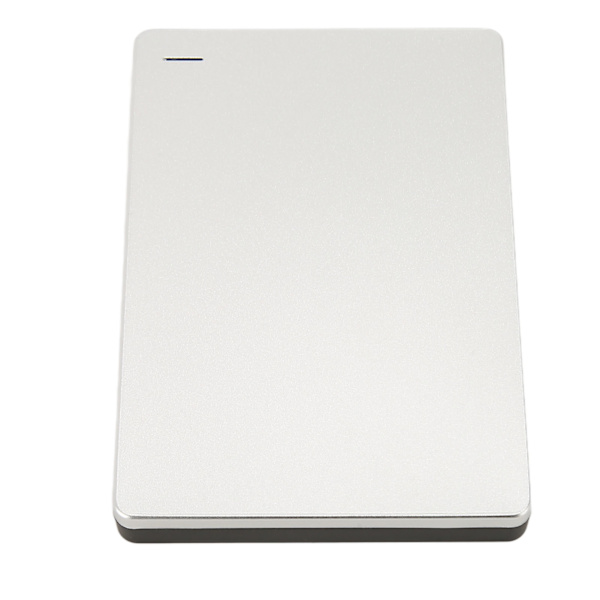 Ekstern harddisk 2,5 tommer USB 3.0 5 Gbps aluminiumlegering plug and play ultra tynd mobil harddisk til pc tv telefon sølvfarve 250 TB