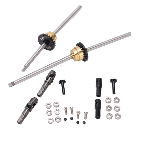 Metalldrivaxel kugghjulsbroaxel differentialsats för WPL C14 C24 C34 C44 B14 B16 B24 B36 1/16 RC-bil