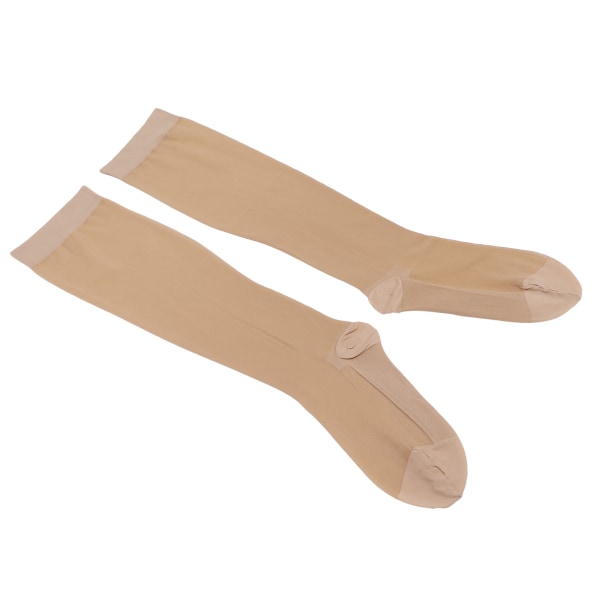 Åndbare kompressionsstrømper Elastic OverTheCalf Sokker AntiVaricose Vein Strømper(L/XL)